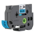 thumbnail image 1 of Brother Genuine P-touch TZE541 3/8" Black Print on Blue Laminated Label Tape, 1 of 7