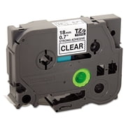 Brother Genuine P-touch TZES141 3/4" Black Print on Clear Extra Strength Laminated Label Tape