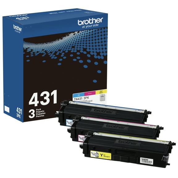 Brother Genuine Standard-yield Color Toner Cartridges, TN4313PK