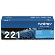 Brother Genuine Standard-yield Cyan Printer Toner Cartridge, TN221C