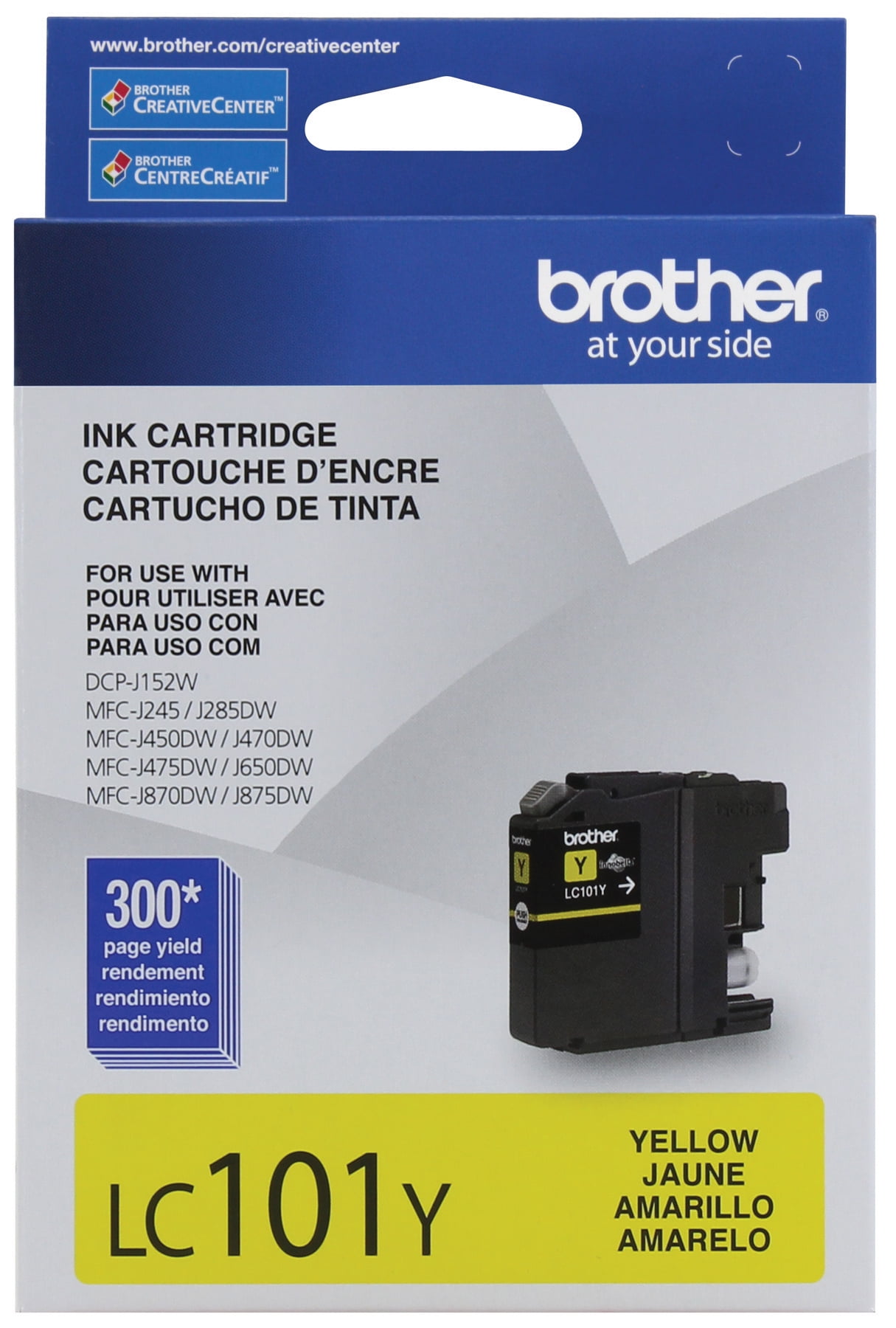 Brother Genuine Standard-yield Yellow Printer Ink Cartridge