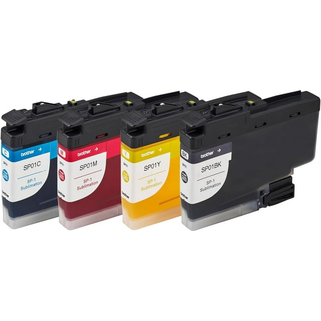Brother Genuine Sublimation Ink Cartridge Color 4-Pack, Black, Cyan ...