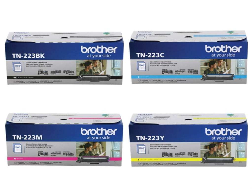  Brother Genuine TN223BK, Standard Yield Toner Cartridge,  Replacement Black Toner, Page Yield Up to 1,400 Pages, TN223,  Dash  Replenishment Cartridge : Office Products