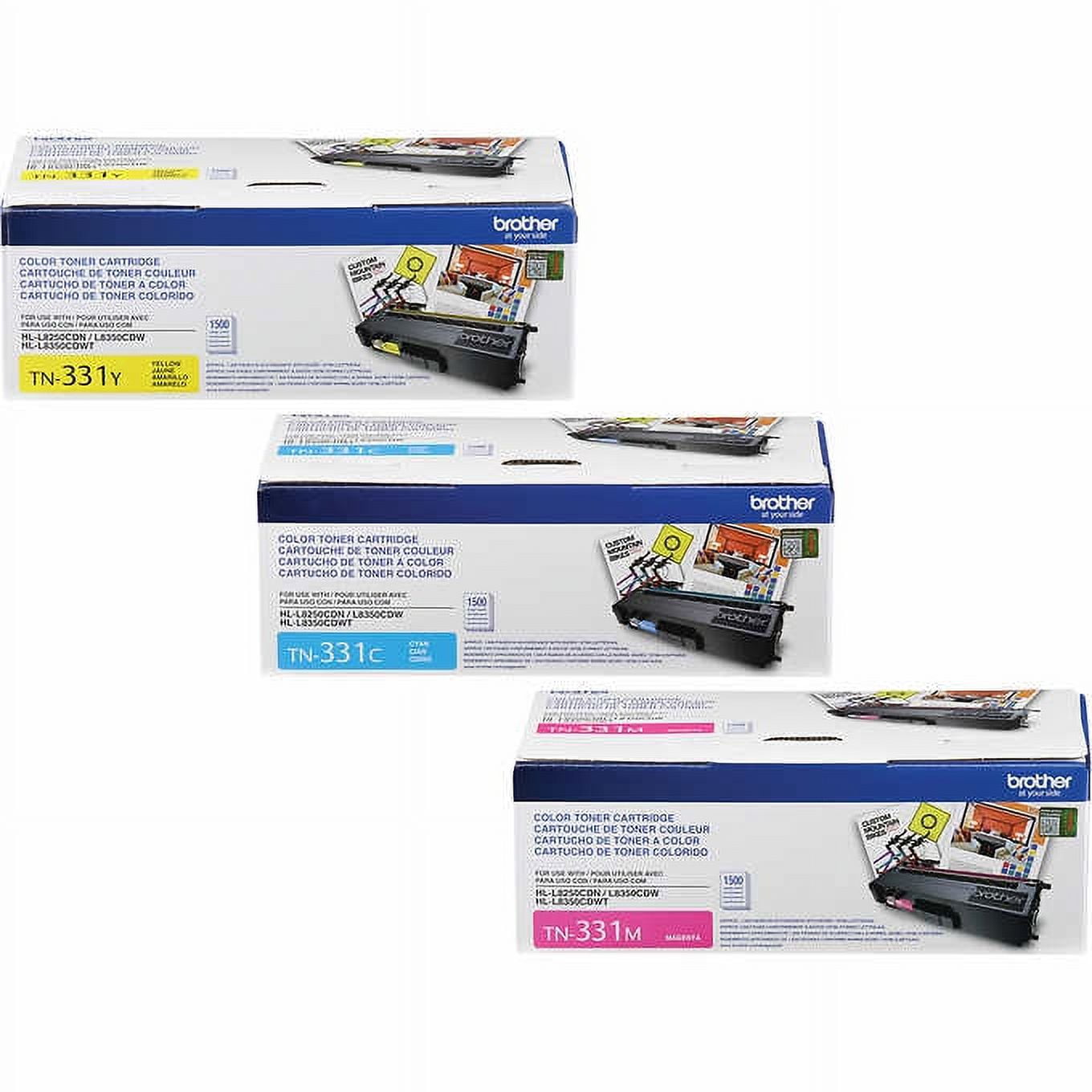 Brother Genuine TN-331C TN-331M TN-331Y (TN331C TN331M TN331Y) Cyan ...