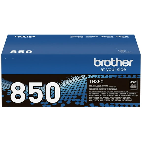 Brother Genuine TN-850 High-yield Printer Toner Cartridge
