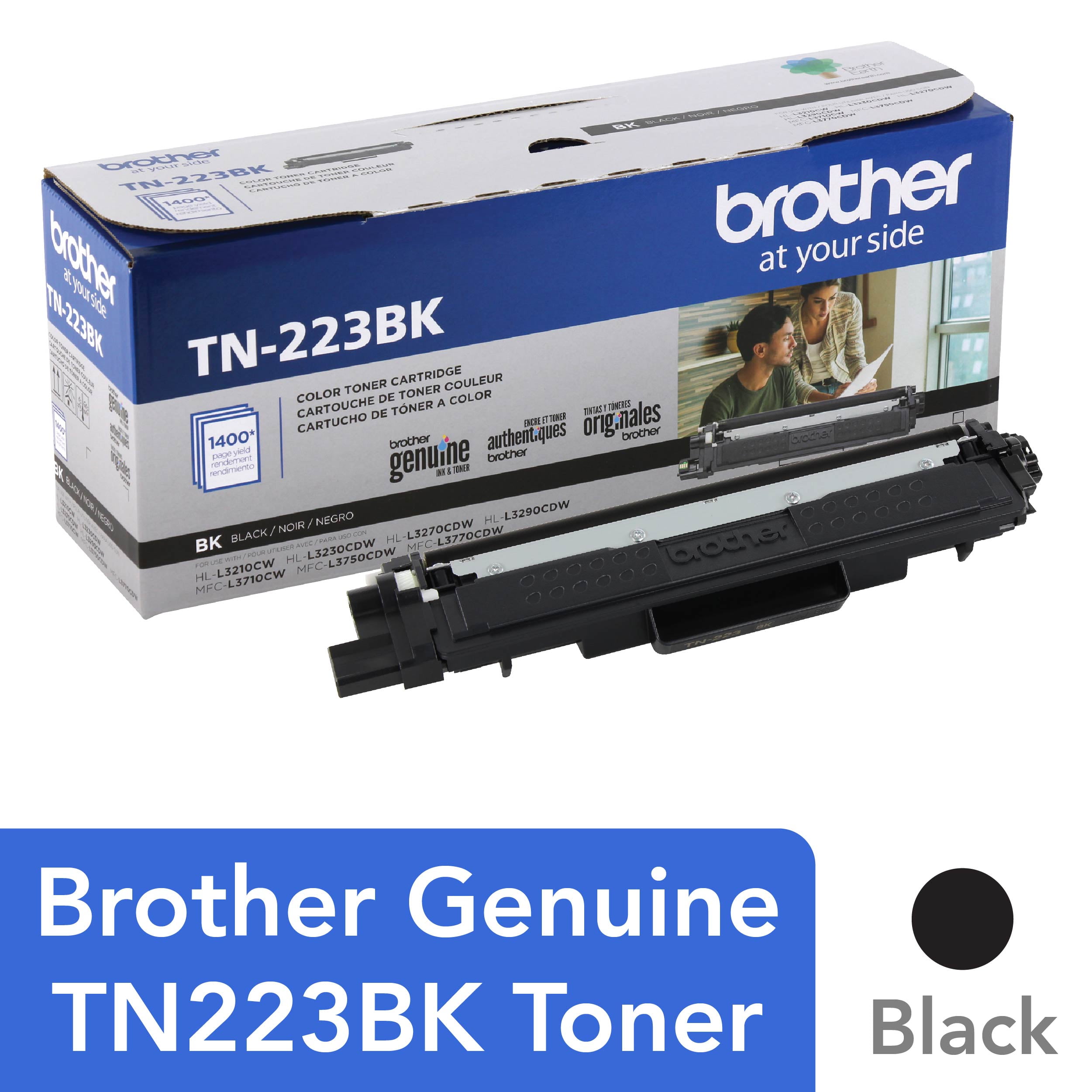 TN223BK Toner, 1,400 Page-Yield, Black TN223BK Toner, 1,400 Page-Yield, Black
