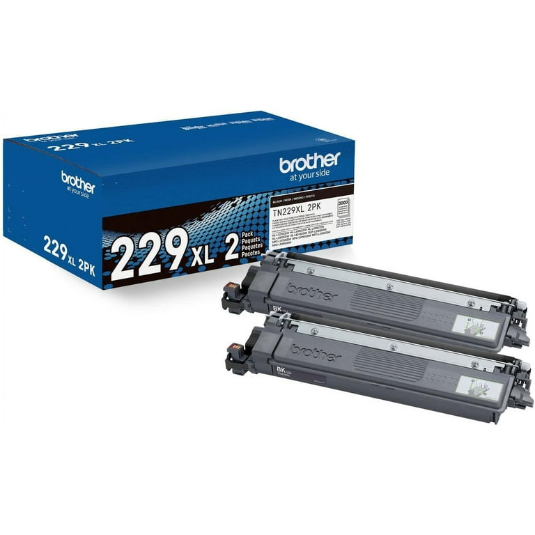 Brother Genuine High Yield Black Toner Cartridge Twin-Pack TN229XL