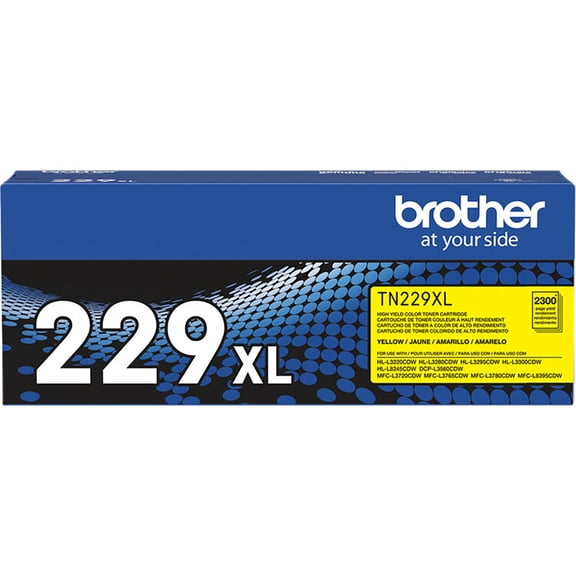 Brother Genuine TN229XLY High Yield Yellow Toner Cartridge