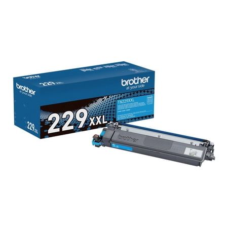 Brother Genuine TN229XXLC Super High Yield Cyan Toner Cartridge