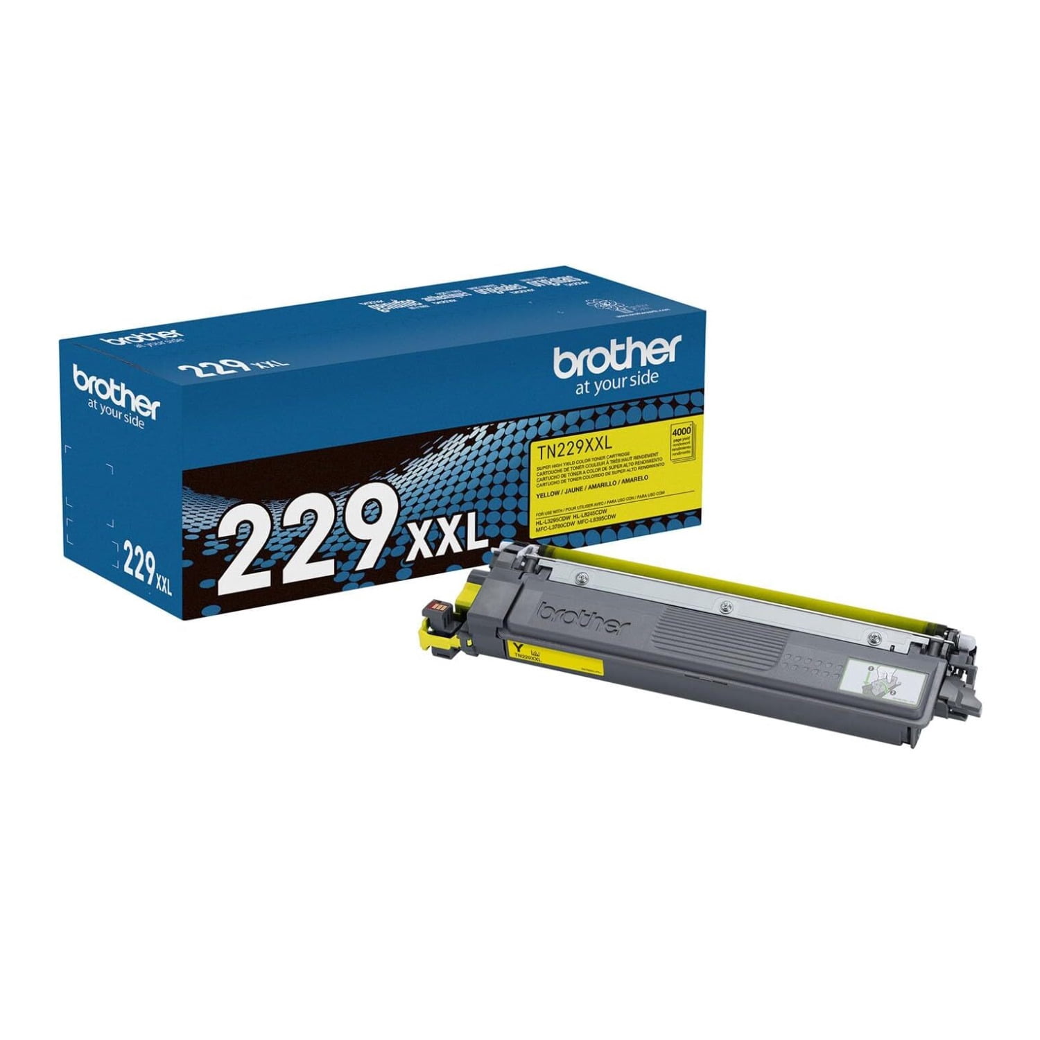Brother Genuine TN229XXLY Super High Yield Yellow Toner Cartridge
