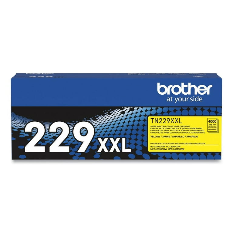 TN229XXLY Super High-Yield Toner, 4,000 Page-Yield, Yellow TN229XXLY Super High-Yield Toner, 4,000 Page-Yield, Yellow