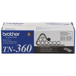 Brother Genuine High Yield Toner Cartridge, Black Toner, Page Yield Up To 2,600 Pages, TN360