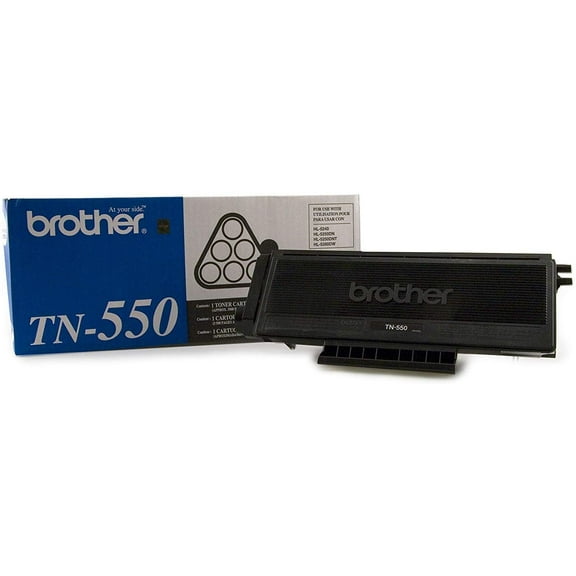 Brother Genuine TN550 Printer Toner Cartridge, Black