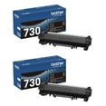 thumbnail image 1 of Brother Genuine TN730 Standard Yield Black Toner Cartridge 2-Pack, Approximately 1,200 page yield/cartridge, 1 of 6