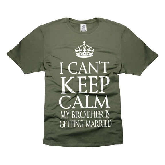 Brother Getting Married Shirt Funny Wedding Shirts Bachelor Party T-Shirt Brother Team Wedding Shirt (XX-Large Military Green)