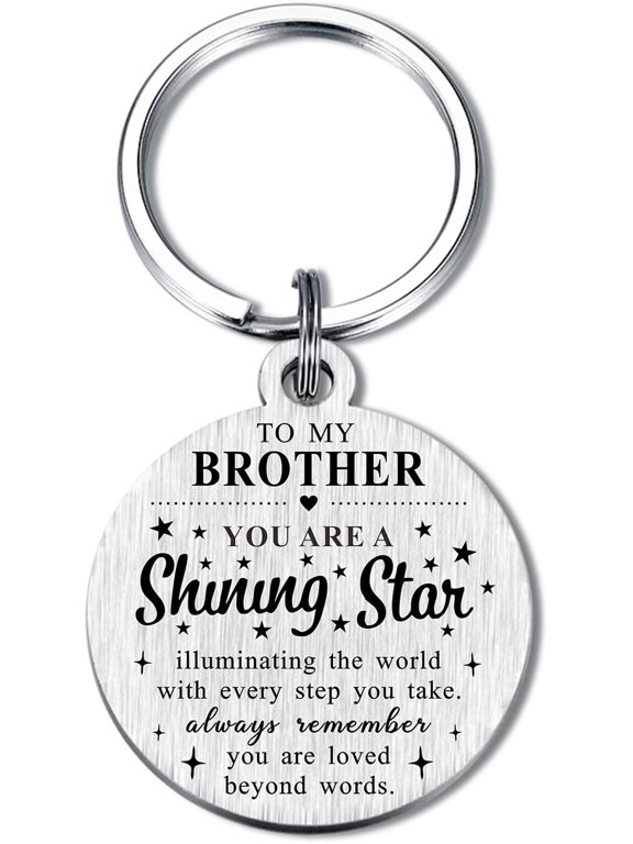 Brother Gifts, Love Brother Keychain, Brother Birthday Graduation Christmas