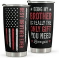 thumbnail image 1 of Brother Gifts - Tumbler 20oz - Birthday Christmas Gifts for Brothers From Sister Brother - Gifts For Men Big Brother Little Brother Siblings Brother In Law - Brother Gifts From Sister, 1 of 6