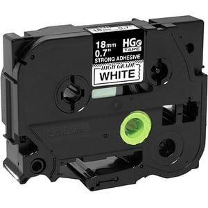 Brother HGES2415PK Black on White Extra-Strength Adhesive Label Tape - 5 / Pack