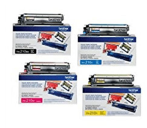 Brother HL-3040CN, 3070CW, 3075CW, MFC-9010CN, 9120CN, 9320CW, 9325CW Black, Cyan, Magenta, Yellow Toner Cartridges (TN210BK, TN210C, TN210M, TN210Y)