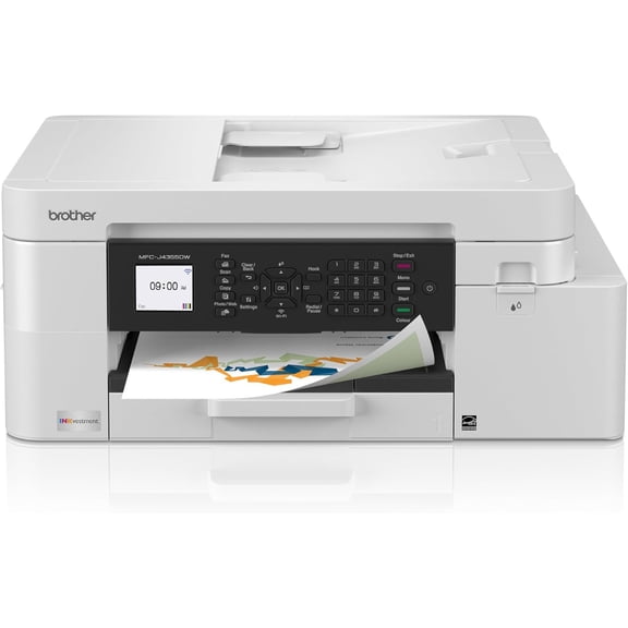 Brother INKvestment 4355 MFC-J4355DW Wireless Color Inkjet All-in-One Printer, Print / Copy / Scan / Fax, 1.8 Display, 150-Sheet Tray, 20-Sheet Adf, Auto-Duplex (Sold without manufacturer warranty)