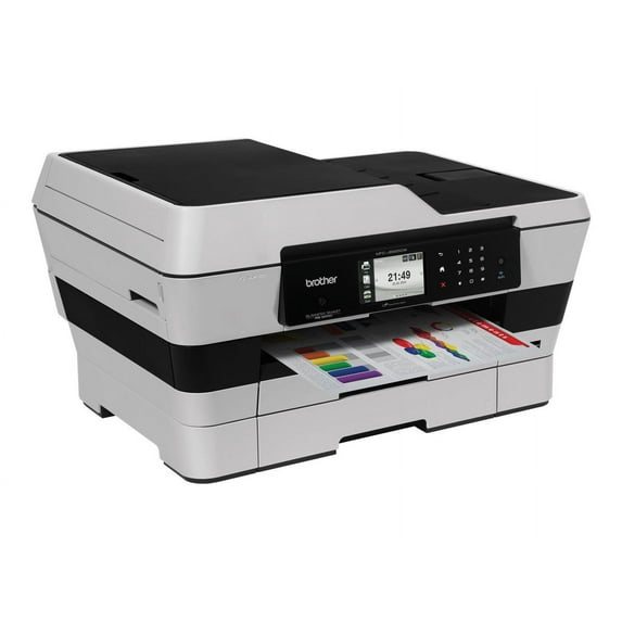 Brother INKvestment Business Smart Pro MFC-J6925DW - Multifunction printer - color - ink-jet - 11.7 in x 17 in (original) - A3/Ledger (media) - up to 12 ppm (copying) - up to 22 ppm (printing) - 500 sheets - 33.6 Kbps - USB 2.0, LAN, Wi-Fi(n), USB host, NFC