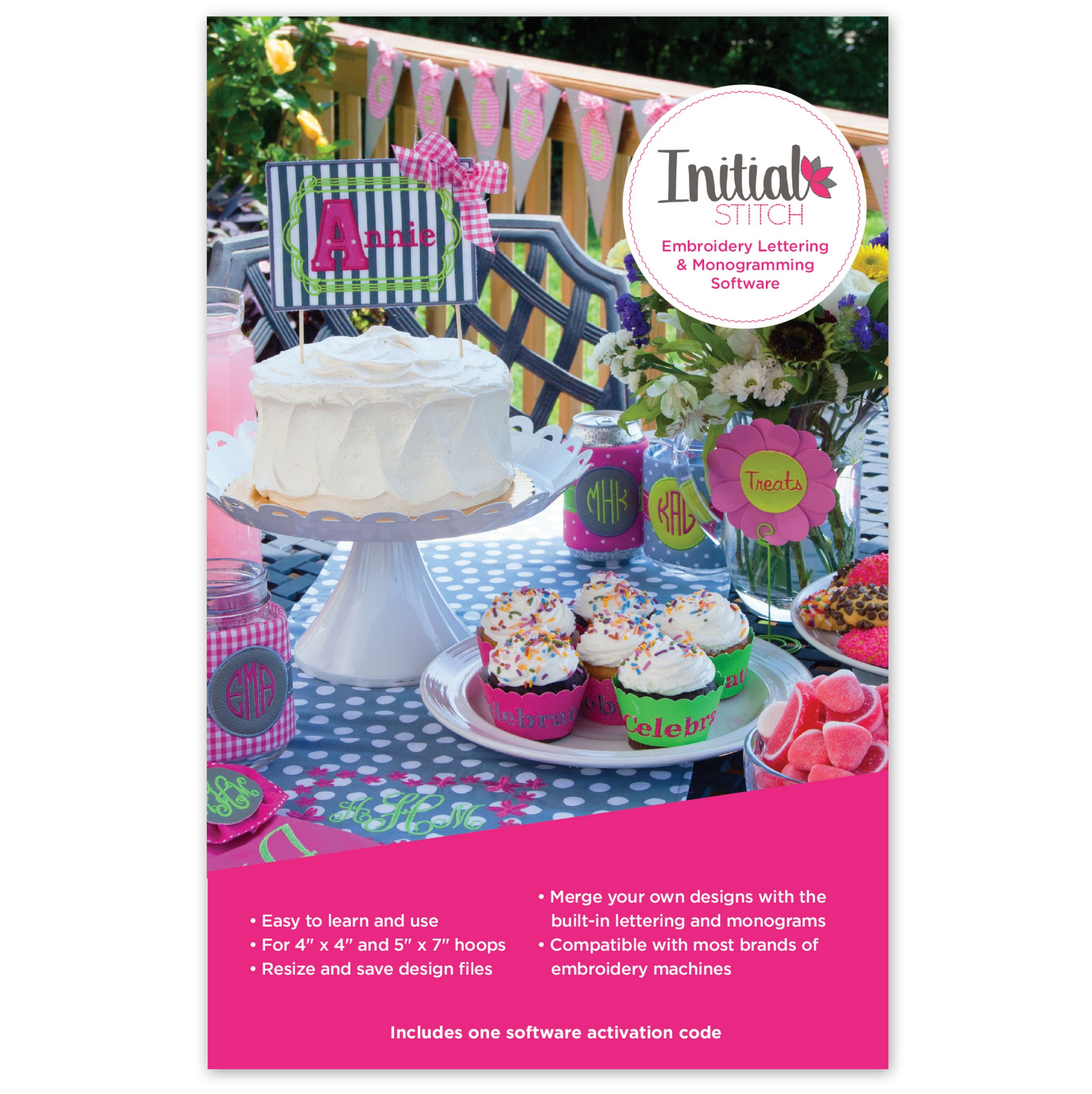 Brother Initial Stitch SAINIT Embroidery Lettering & Monogramming Software