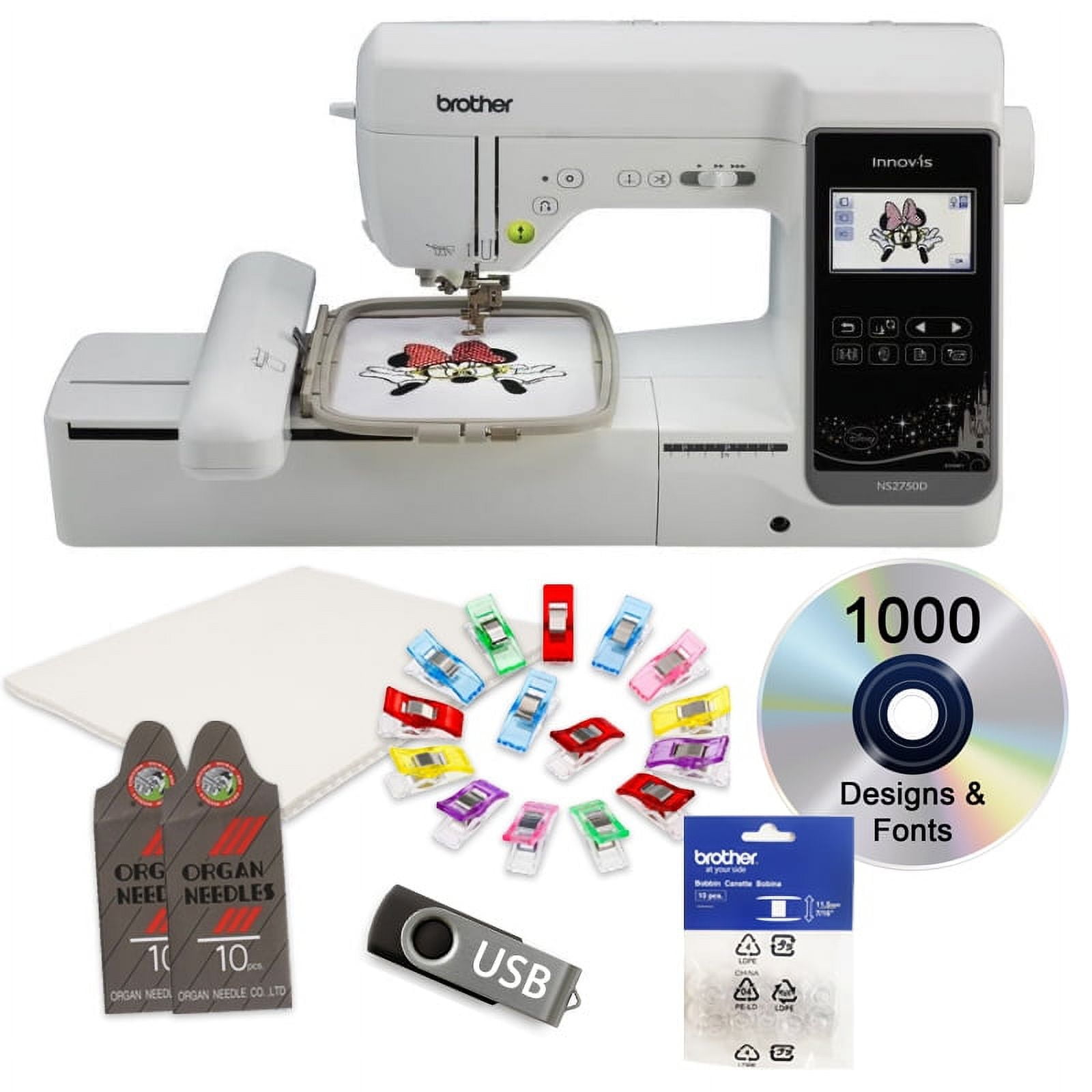 Brother Innovis NS2750D Embroidery and Sewing Machine with $199 Bonus Bundle  