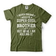 thumbnail image 1 of Brother Killing It Shirt Super Cool Brother Shirt New Brother Tee Funny Brother Shirt Gift For Bro (Large Military Green), 1 of 6