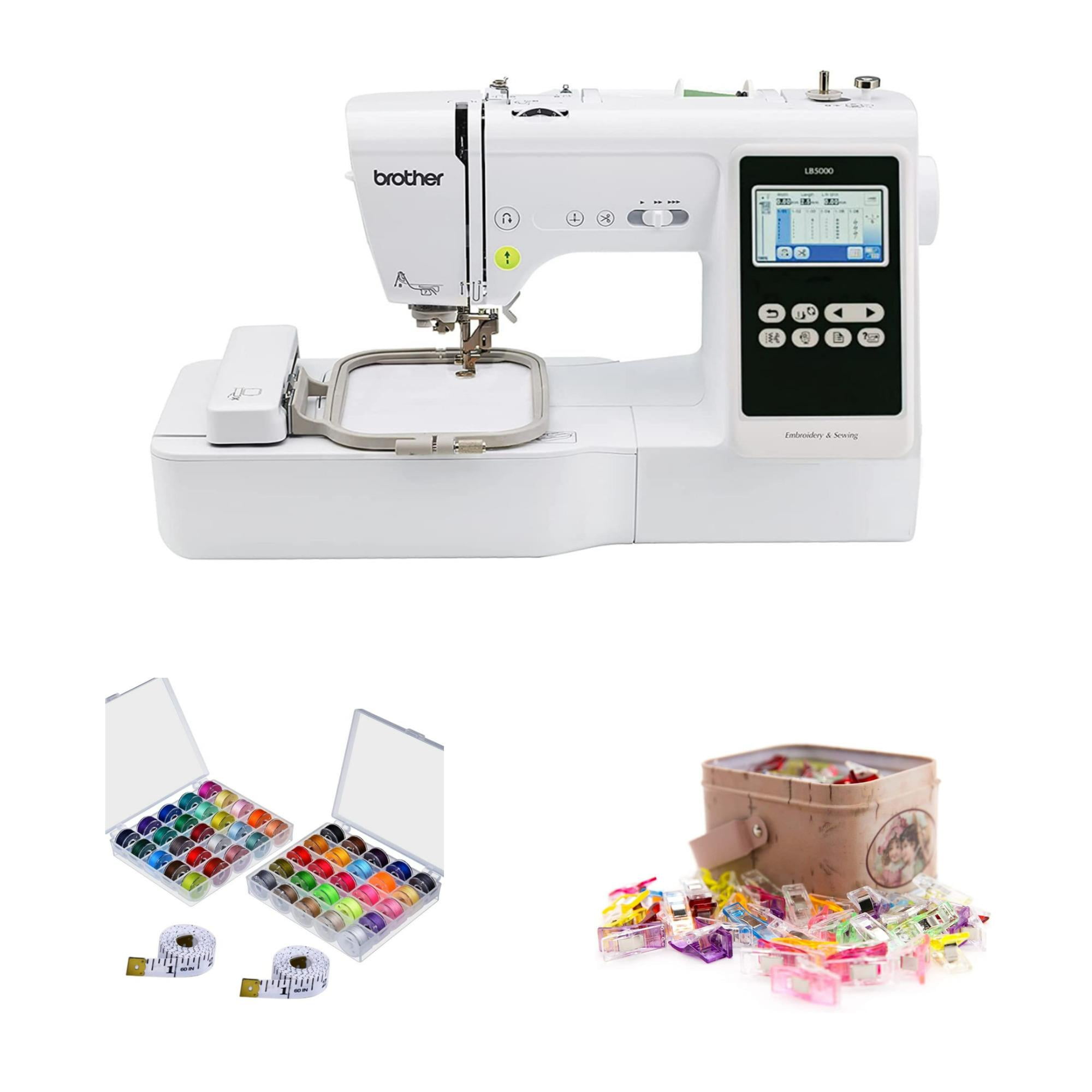 Brother LB5000 Computerized Sewing and Embroidery Machine with Sewing Bundle
