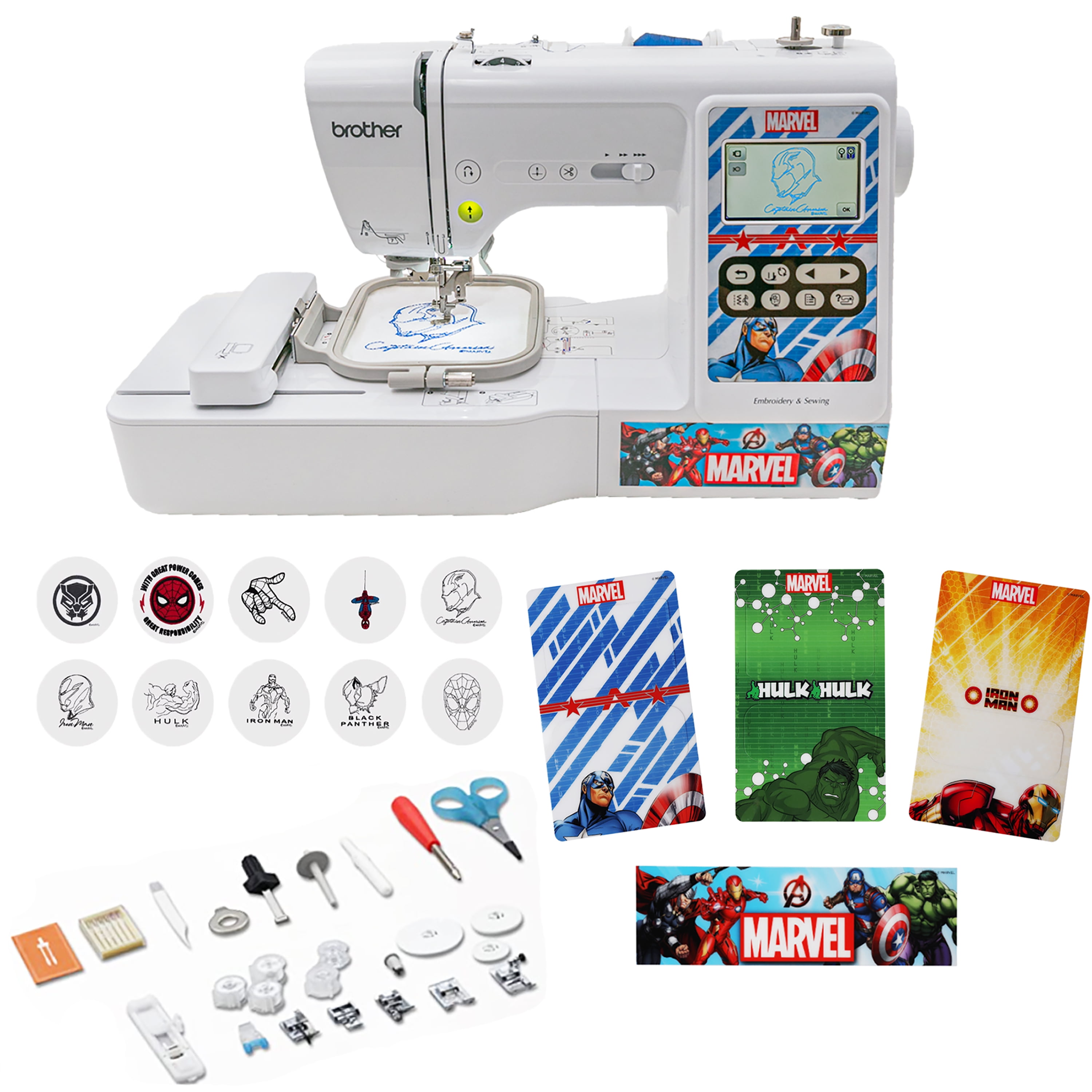 Brother Marvel Computerized Sewing and Embroidery Machine with LCD Screen