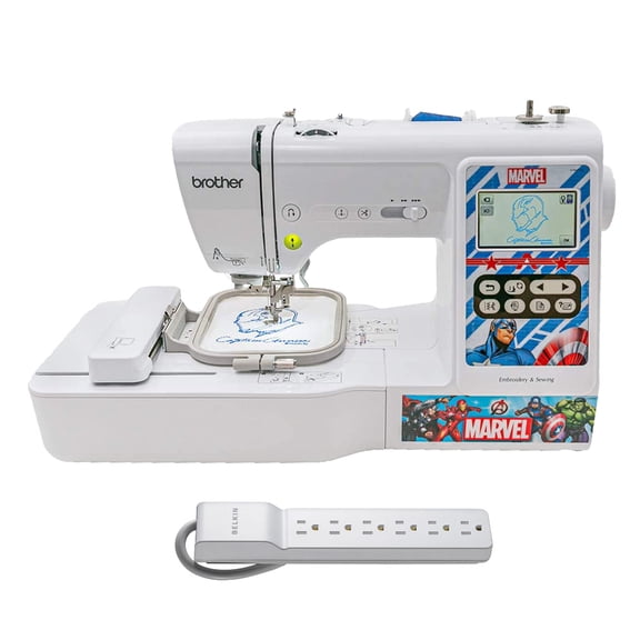 Brother LB5000M Marvel Sewing & Embroidery Machine w/ 6-Outlet Surge Protector