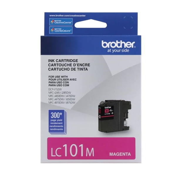 Brother LC101M Standard Yield Magenta Ink Printer Cartridge