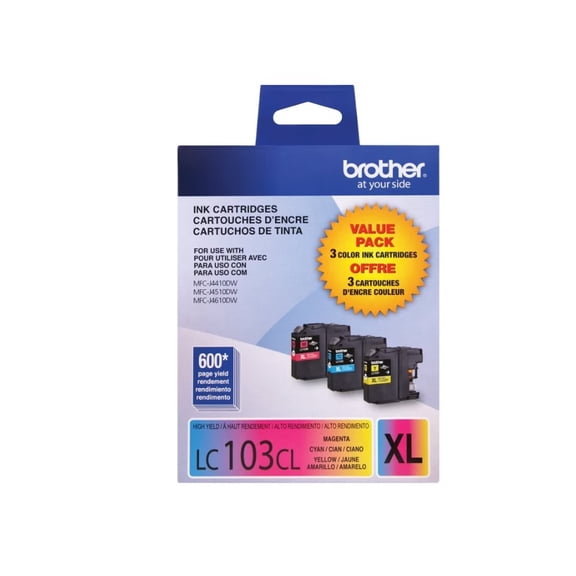 Brother LC1033PKS Printer Cartridge, High Yield Color
