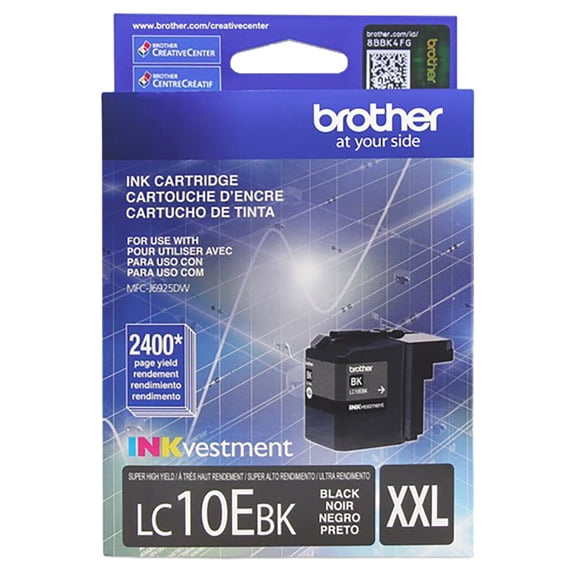 Brother LC10EBK INKvestment Super High-Yield Ink, Black