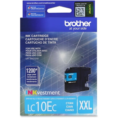 Brother LC10EC INKvestment Super High-Yield Ink, Cyan