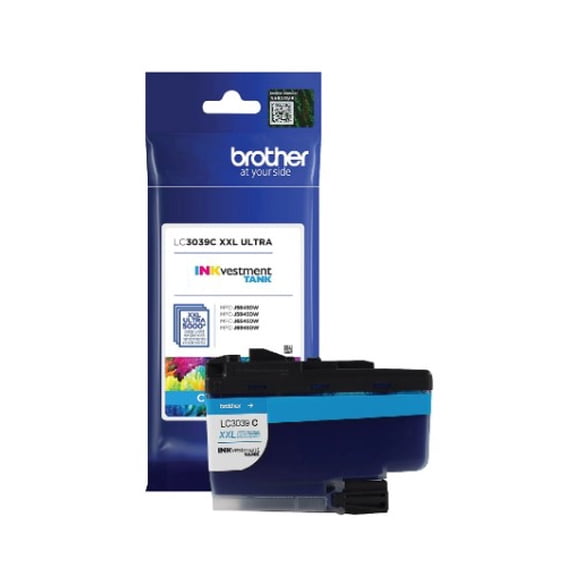 Brother LC3029C XXL High-Yield Cyan INKvestment Tank Ink Cartridge Genuine Brother Ink, Up to 1,500 Pages, Sold without Manufacturer Warranty