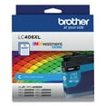 thumbnail image 1 of Brother LC406XLCS INKvestment High-Yield Ink, 5,000 Page-Yield, Cyan, 1 of 6