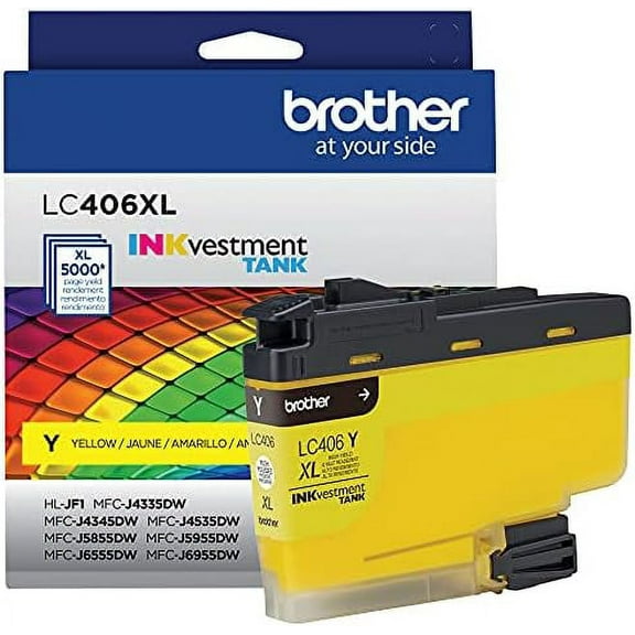Brother LC406XLY High Yield Yellow Ink Cartridge