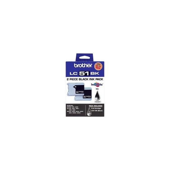 Brother LC512PKS Innobella Ink Cartridge - Dual Pack - Black