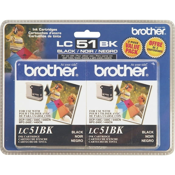 Brother LC512PKS Innobella Ink Cartridge - Dual Pack - Black