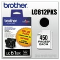 thumbnail image 1 of Brother LC612PKS LC612PKS Innobella 450 Page-Yield Ink - Black (2/Pack), 1 of 3
