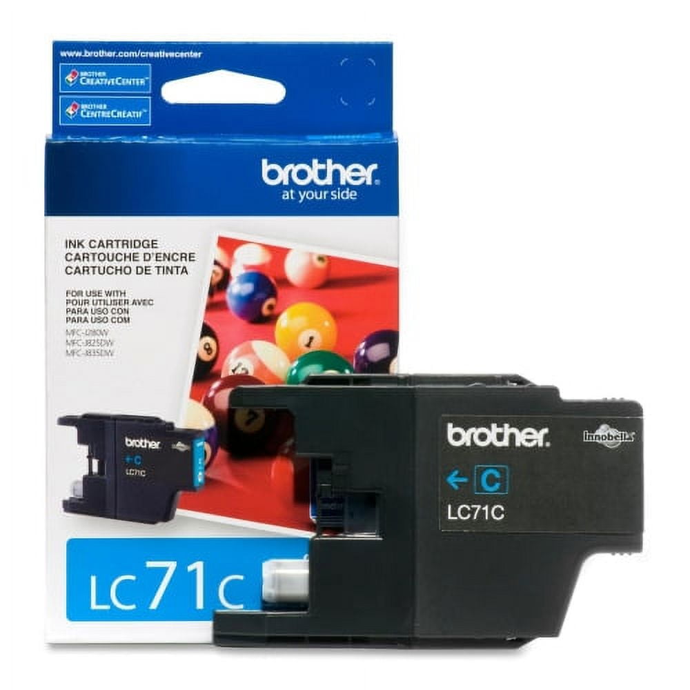 Brother LC71C Cyan Ink Cartridge (300 Yield)