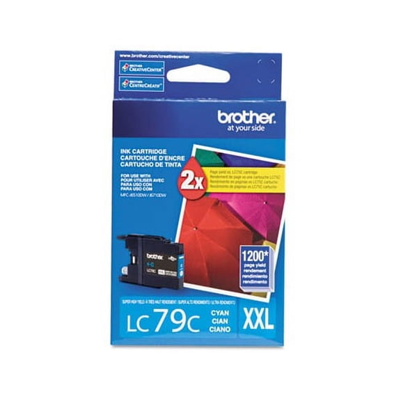 Brother LC79C Innobella Super High-Yield Ink, Cyan