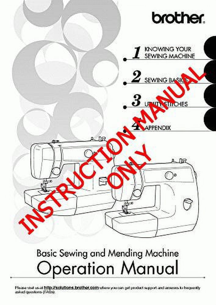 Brother LS2125 LS2125i LS2129 Sewing Machine Owners Instruction Manual