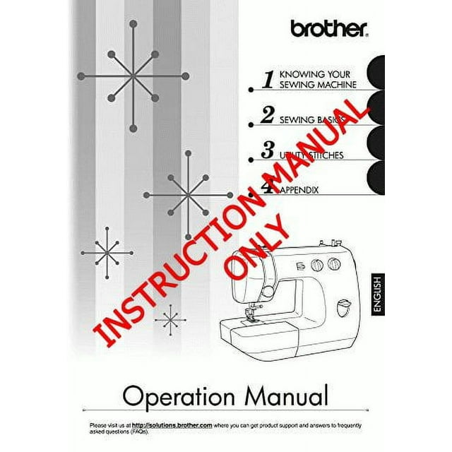 Brother LS2250PRW Sewing Machine Owners Instruction Manual