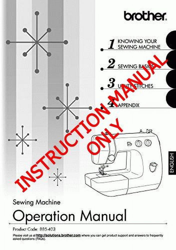Brother LS2350 Sewing Machine Owners Instruction Manual