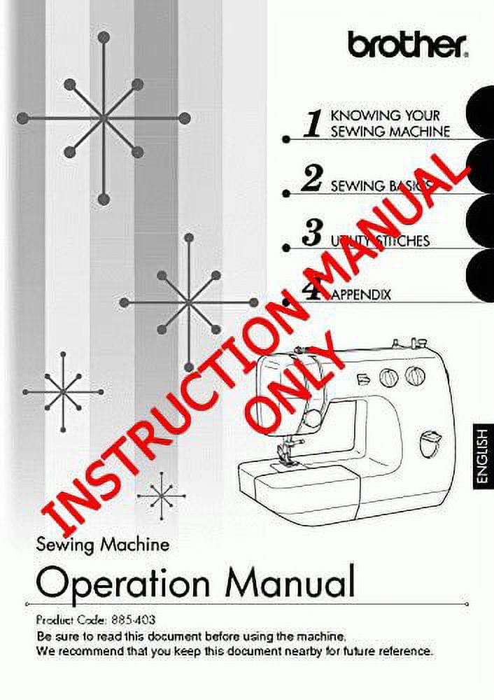 Brother LX2375 Sewing Machine Owners Instruction Manual