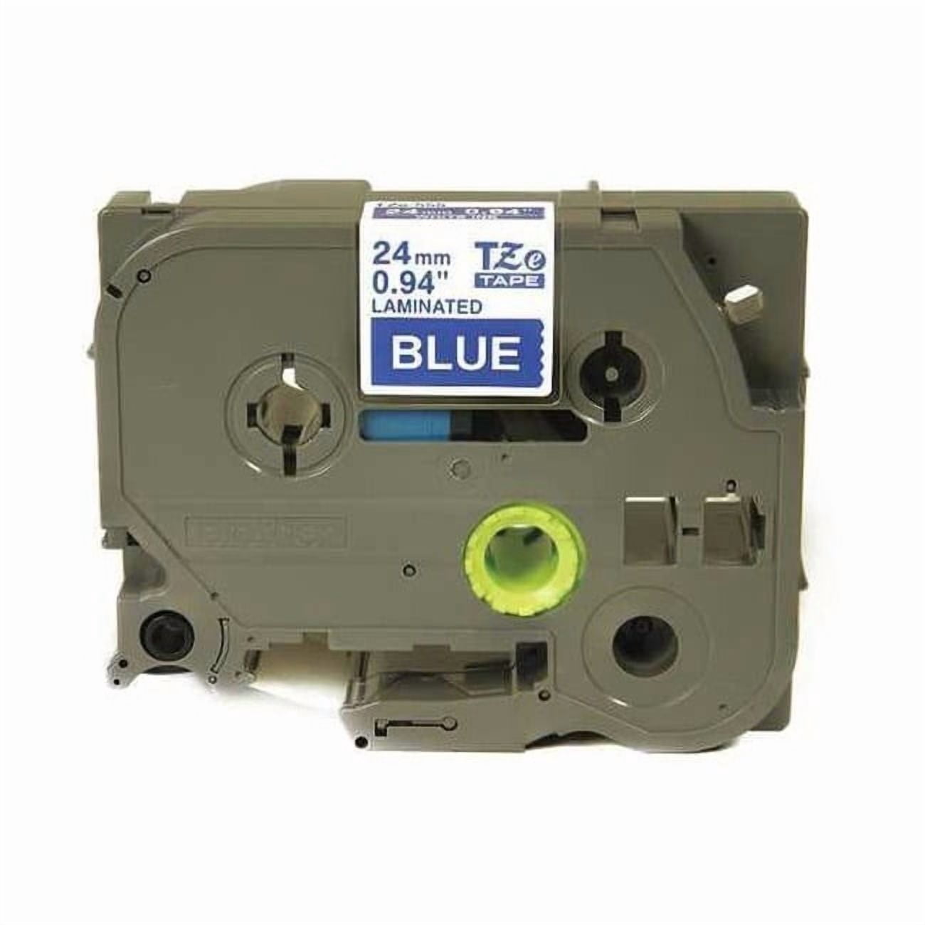 Brother Label Tape Cartridge, White/Blue, Labels/Roll: Continuous ...