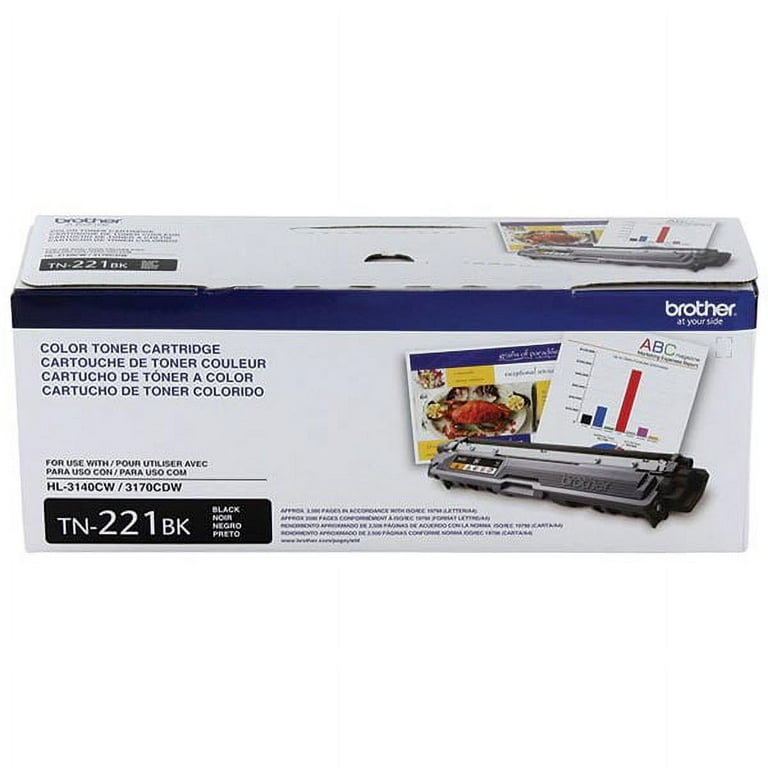 Brother MFC-9340CDW (TN221BK) Standard Yield Black Toner-2,500 pages