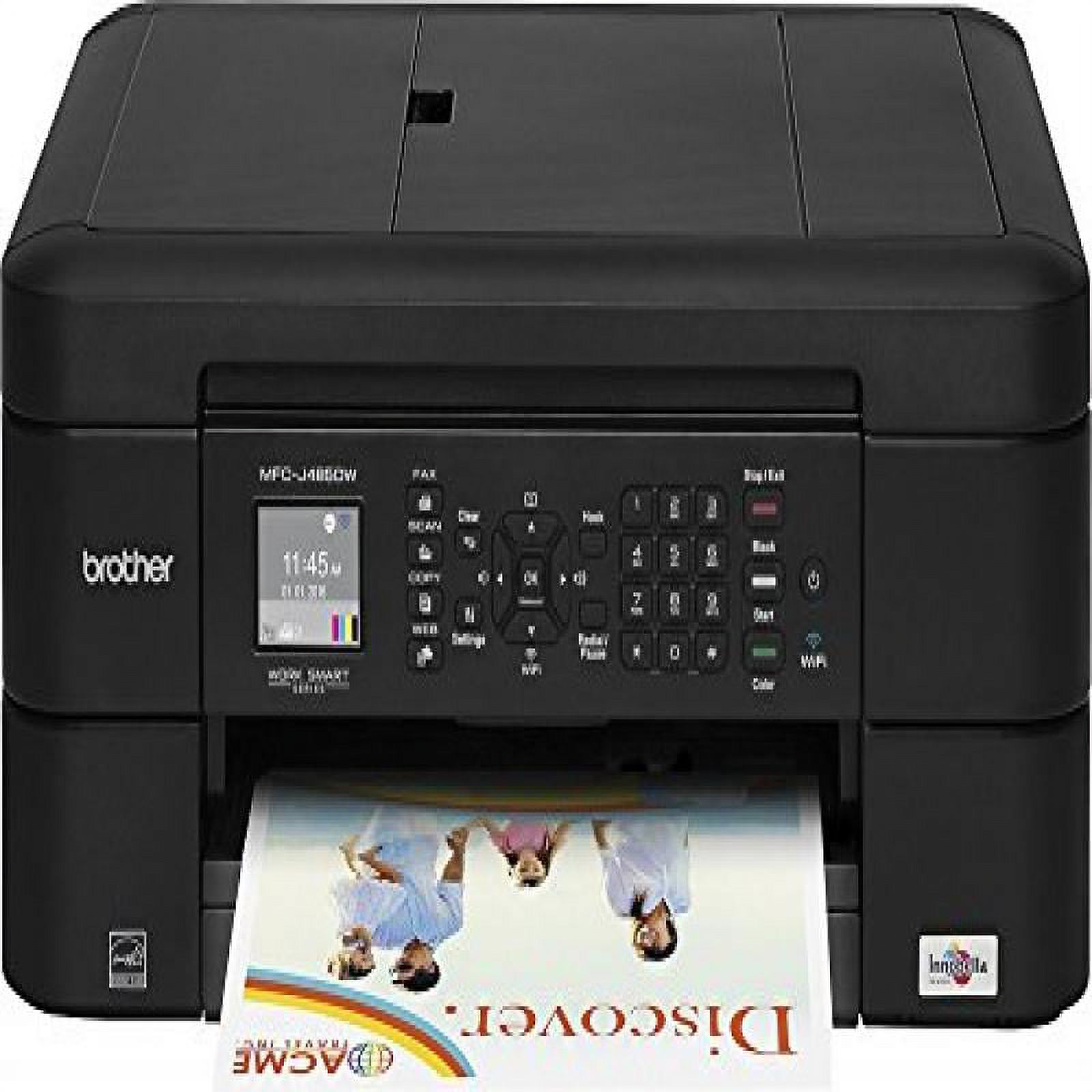 Brother MFCJ485DW Wireless AllInOne Printer Black